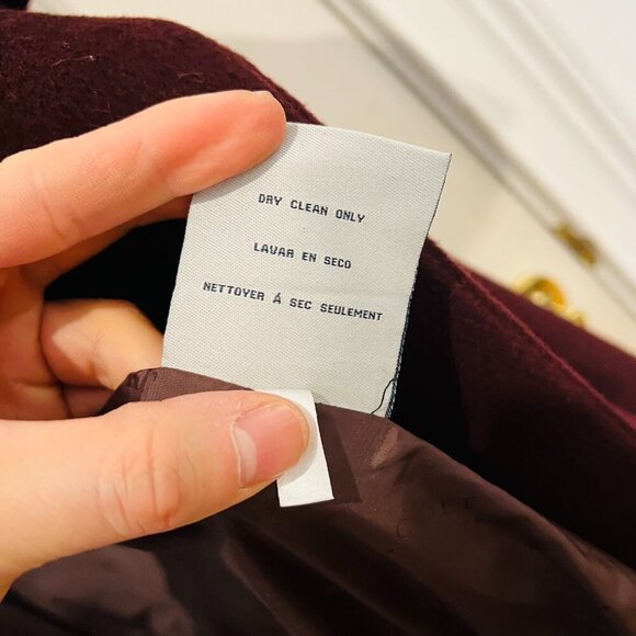 Cole Haan Signature Wrap Coat Women's size 6 Wool Blend Tie Belt Long Sleeve - Picture 9 of 16